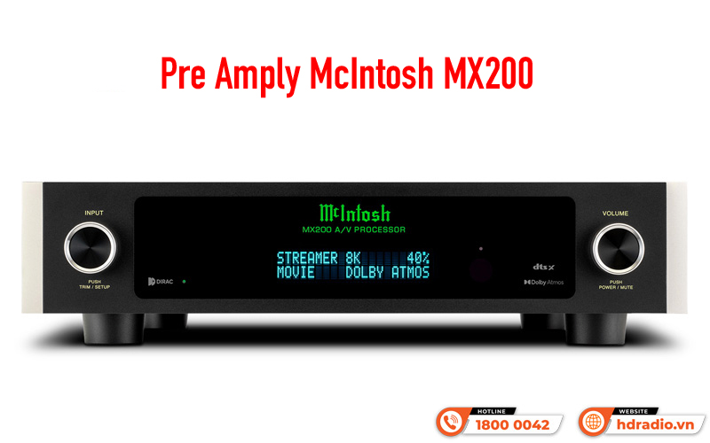 Thiết bị xử lý tín hiệu Pre amply McIntosh MX200