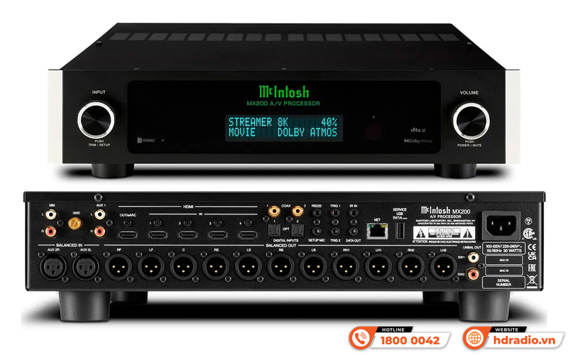 Thiết bị xử lý tín hiệu McIntosh MX200