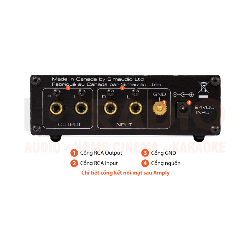 Chú thích Phono Preamp Moon 110LP V2