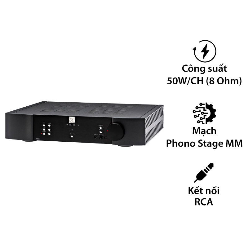 Amply Moon 250i V2, 100W/CH (8 Ohm)