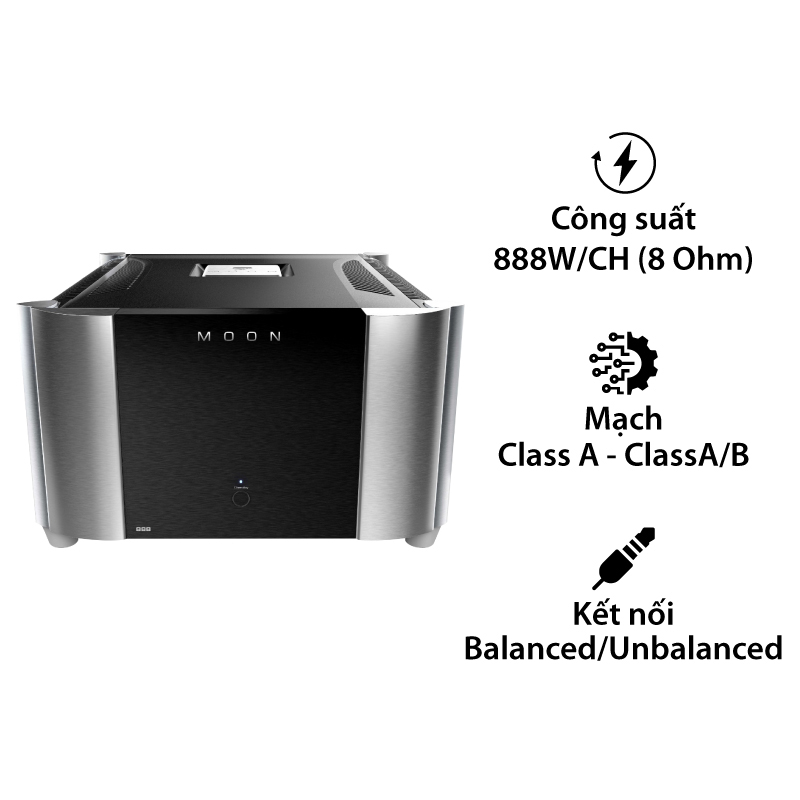 Power Amply Moon 888, 888W (1.2HP 8 Ohm)