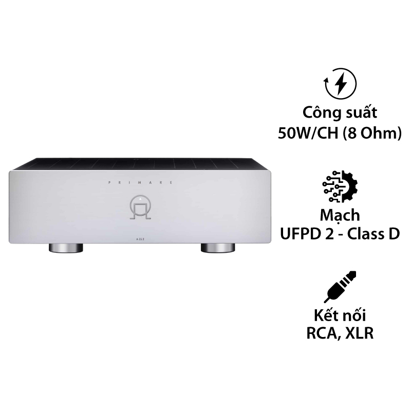 Power amply Primare A35.2, 2 Kênh, 200W/CH (8 Ohm)