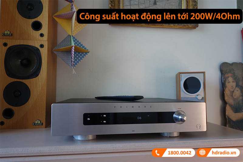 công suất hoạt động lên tới 200W