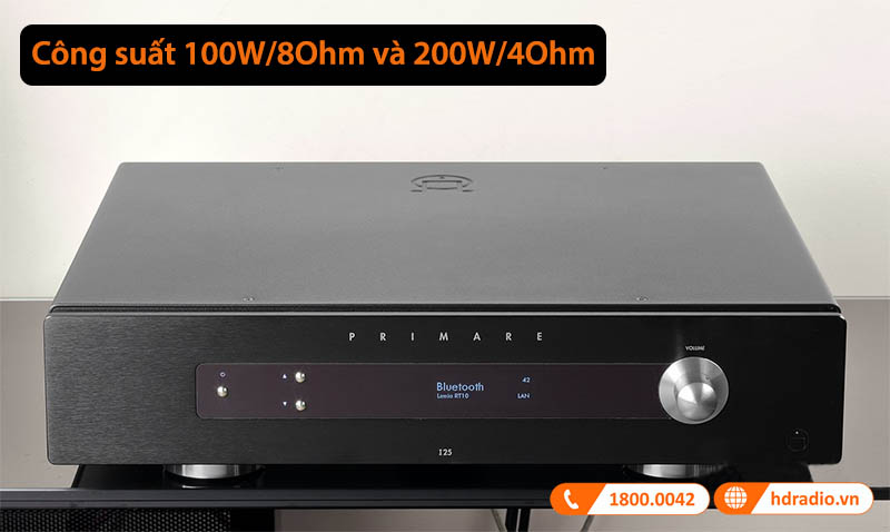 công suất lên tới 200W/4 Ohm