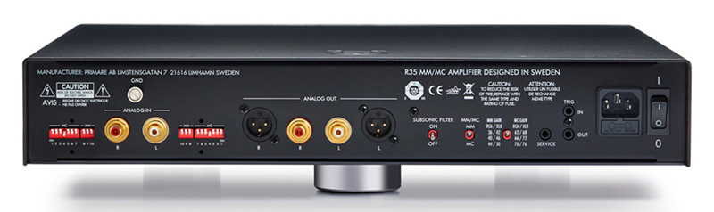 Mặt sau Phono Pre amply Primare R35