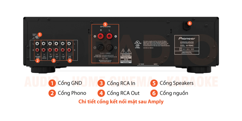 Chú thích Amply Pioneer A-10AE