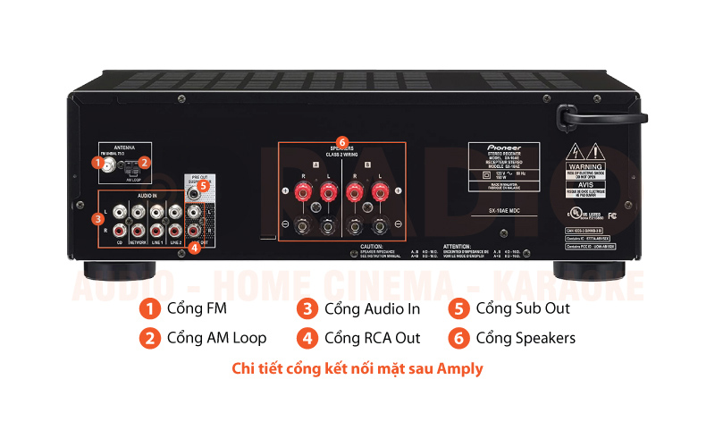 Chú thích Amply Pioneer SX-10AE