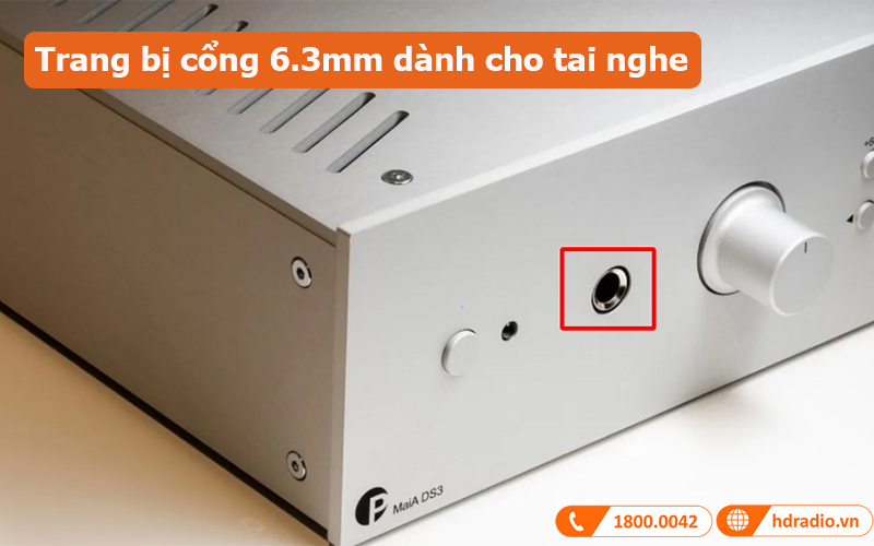 Amply Pro-Ject MaiA DS3 cổng cắm tai nghe Amply Pro-Ject MaiA DS3 cổng cắm tai nghe