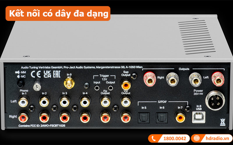 Amply Pro-Ject MaiA DS3 kết nối có dây đa dạng Amply Pro-Ject MaiA DS3 kết nối có dây đa dạng