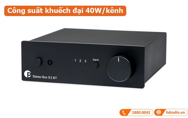 Amply Pro-Ject Stereo Box S3 BT công suất khuếch đại