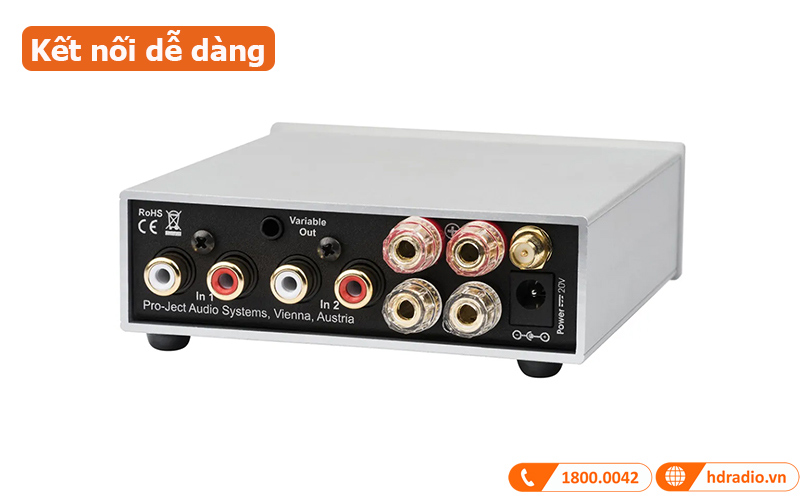Amply Pro-Ject Stereo Box S3 BT kết nối dễ dàng