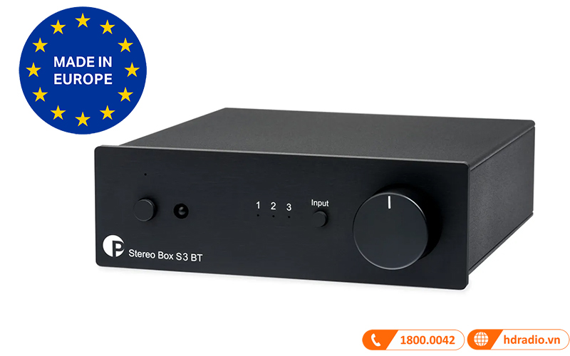 Amply Pro-Ject Stereo Box S3 BT sản xuất tại châu âu