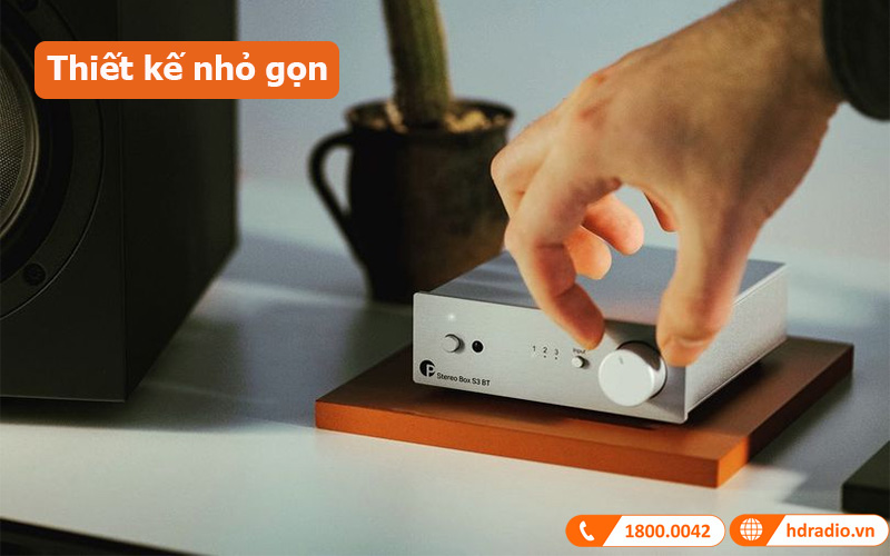 Amply Pro-Ject Stereo Box S3 BT thiết kế nhỏ gọn 