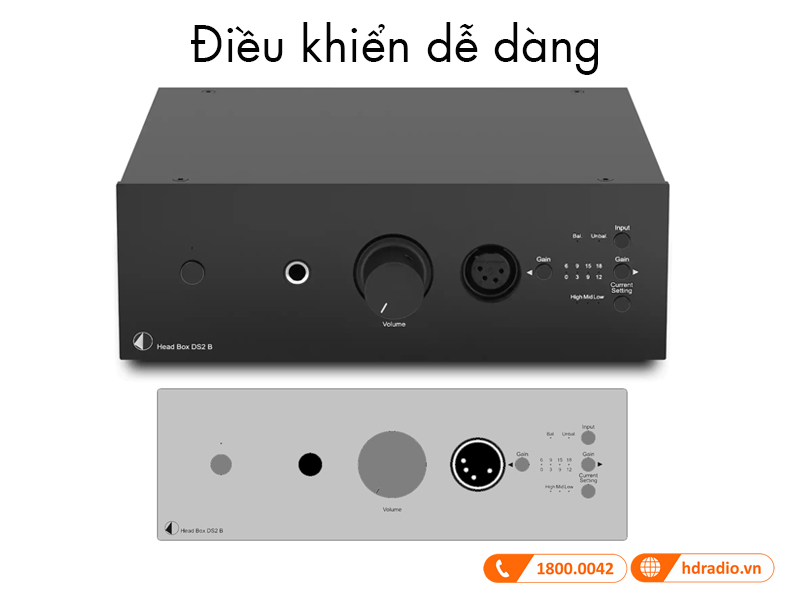 Dieu khien Pro-Ject Head Box DS2 B