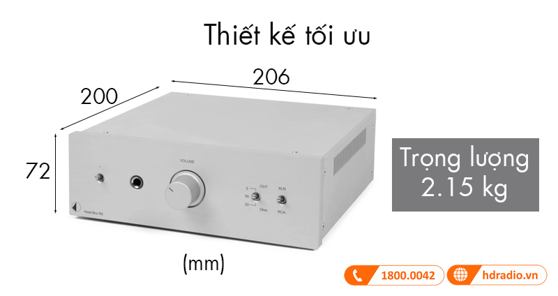 Kich thuoc Pro-Ject Head Box RS