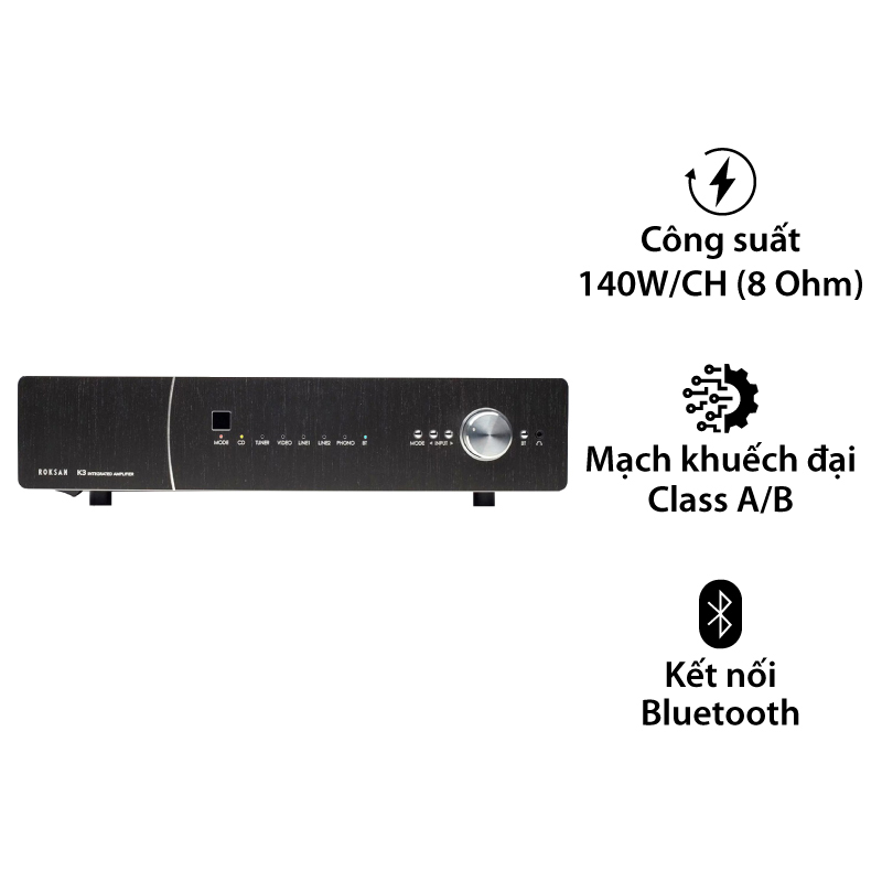 Amply Roksan K3, 140W/CH (8 Ohm)