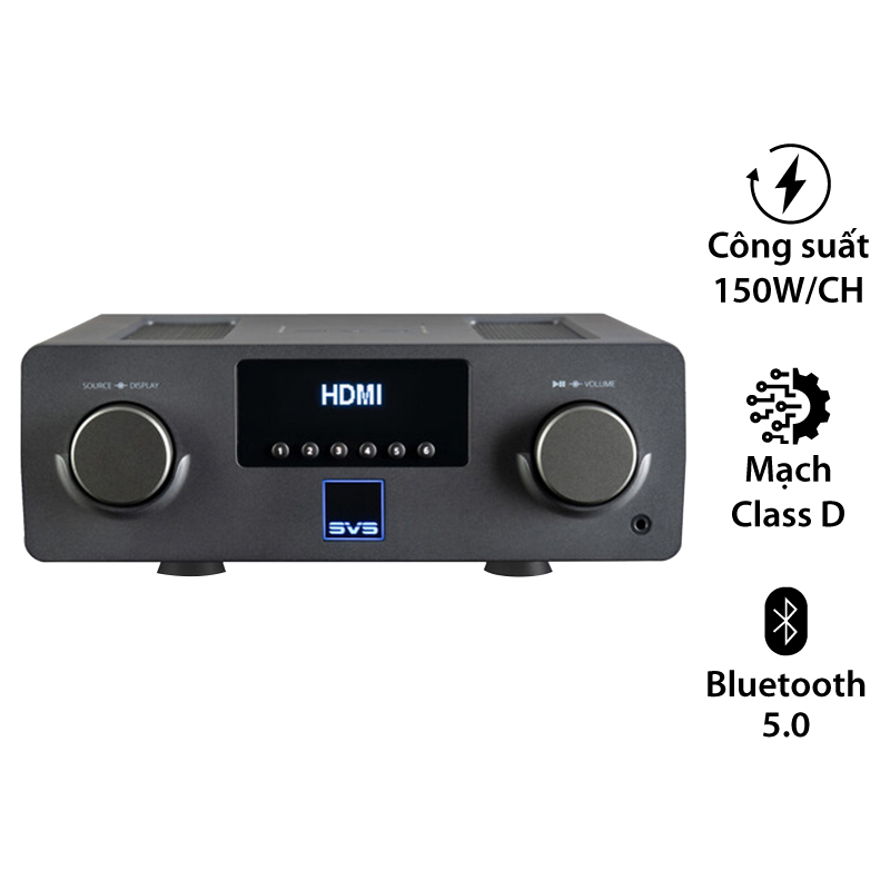 Amply SVS Prime Wireless Pro SoundBase, 2 kênh, 150W/kênh, WiFi, Bluetooth, HDMI