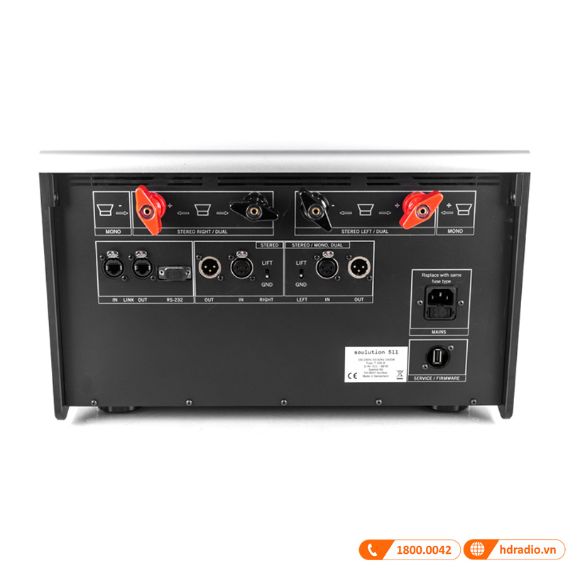 Amply Soulution 511, 2 Kênh, 150W/CH (8 Ohm - Chế Độ Stereo/Dual)-4