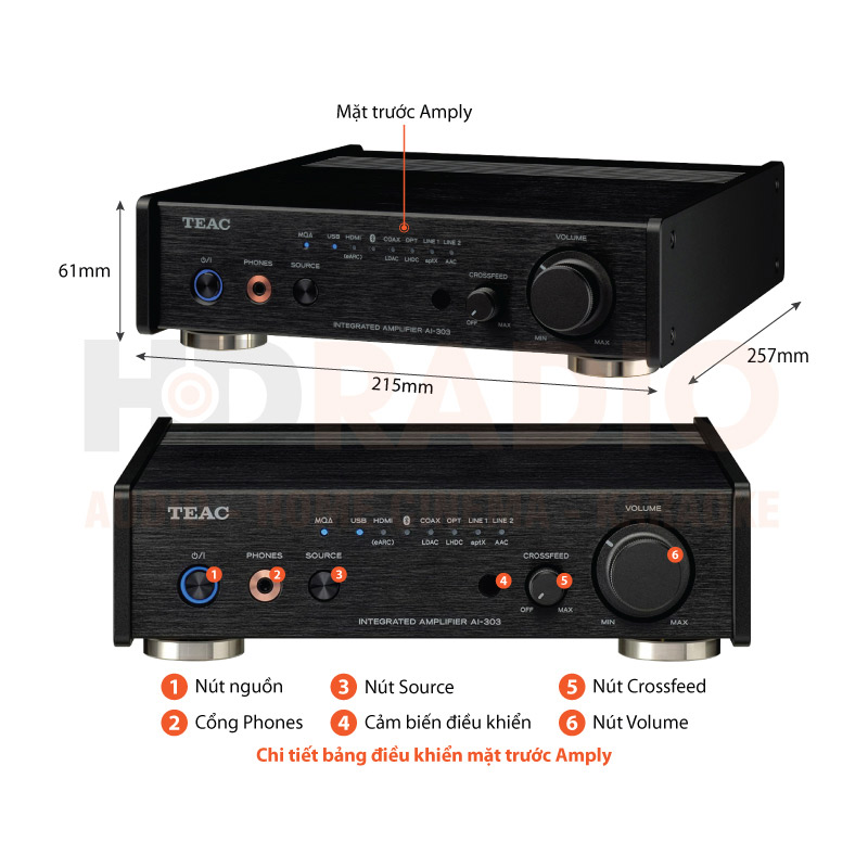 Chú thích Amply TEAC AI-303