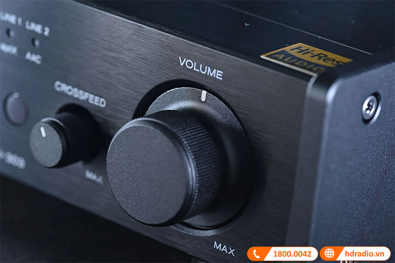 Âm lượng tương tự chất lượng cao với bộ suy giảm kiểu bậc thang