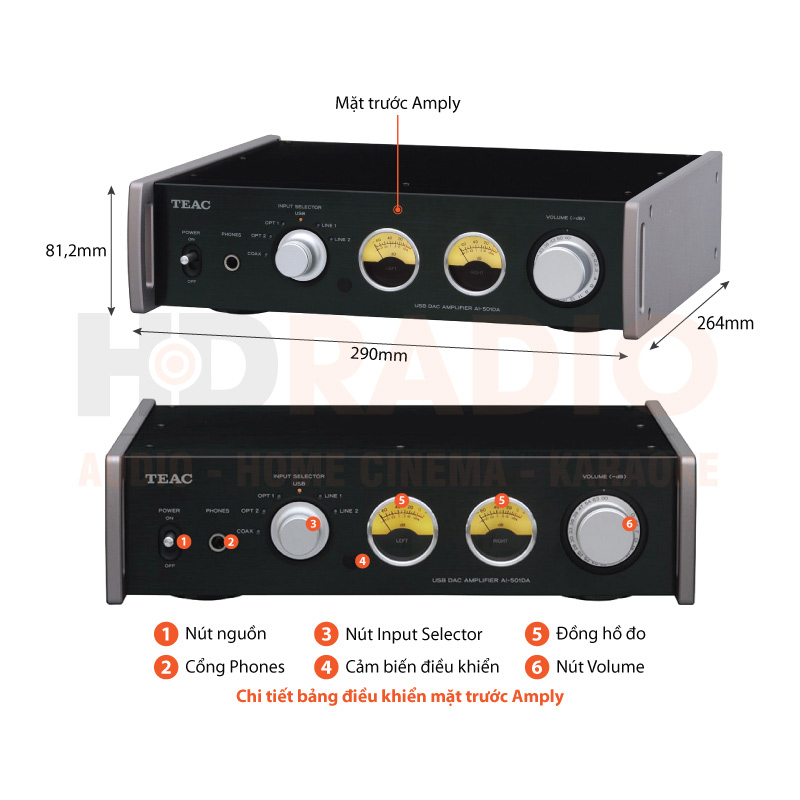 Chú thích Amply TEAC AI-501DA