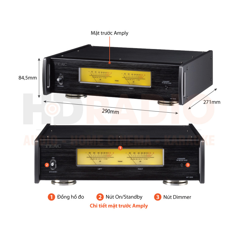Chú thích Power Amply TEAC AP-505