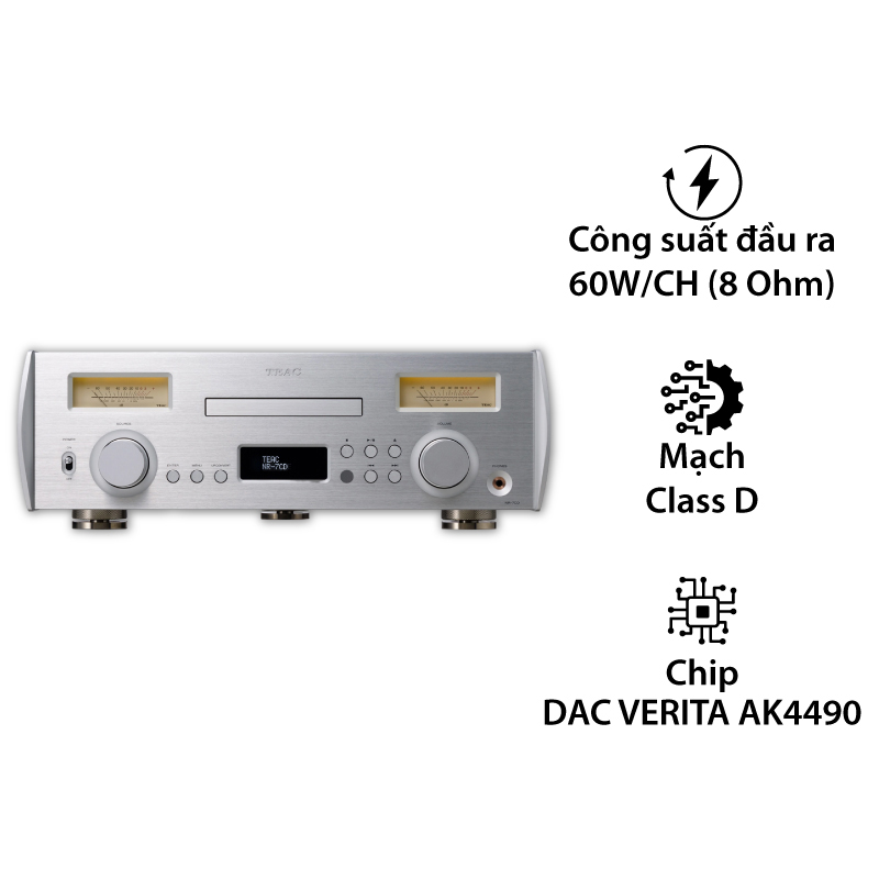 Đầu CD Tích Hợp Ampli TEAC NR-7CD