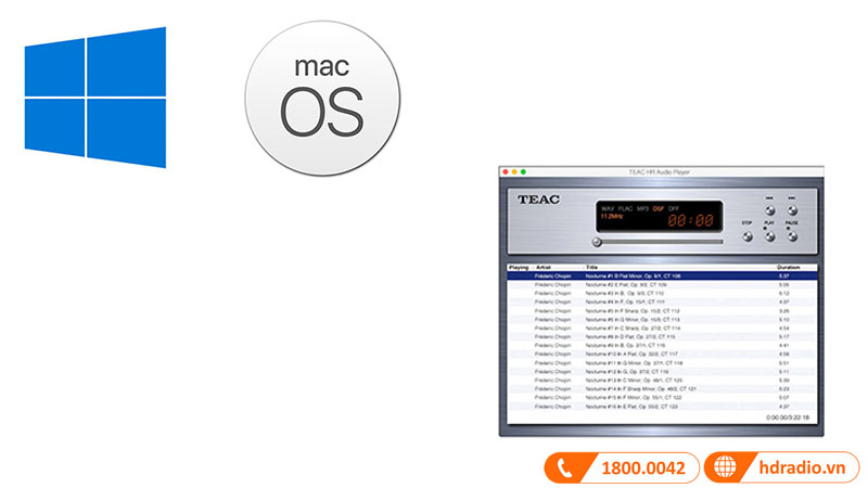 Phần mềm TEAC HR Audio Player miễn phí