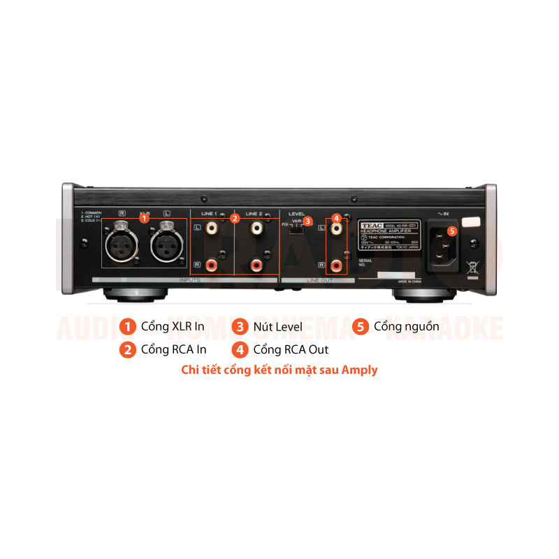 Chú thích Amply TEAC HA501E