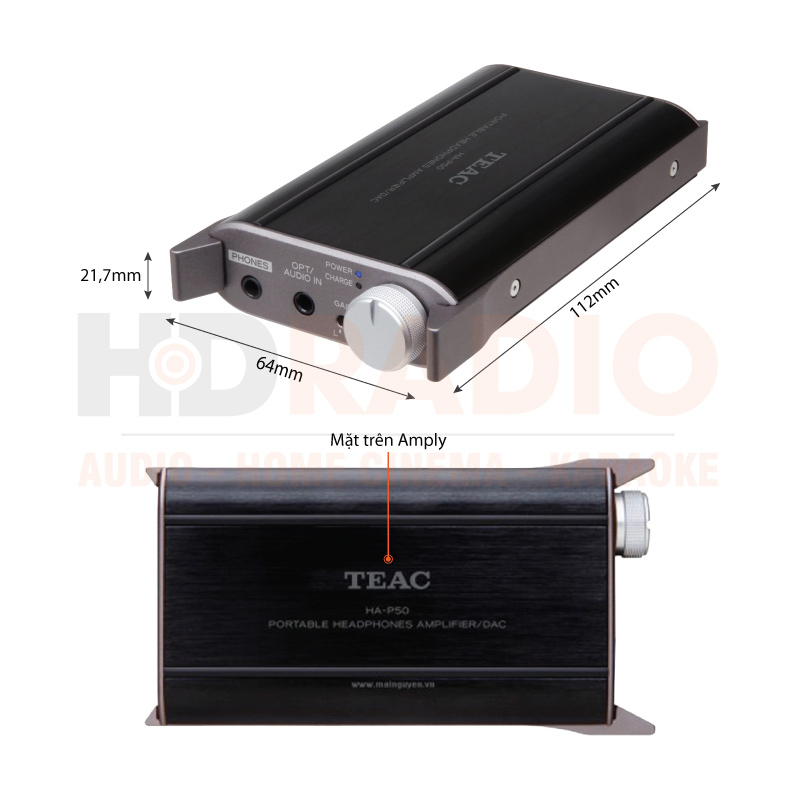 Chú thích Headphone Amply TEAC HA-P50