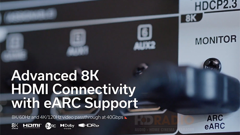 Amply 8k Denon AVR X1700H