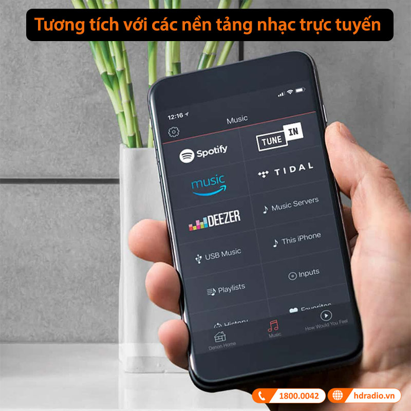 tương thích với các nền tảnh nhạc trực tuyến