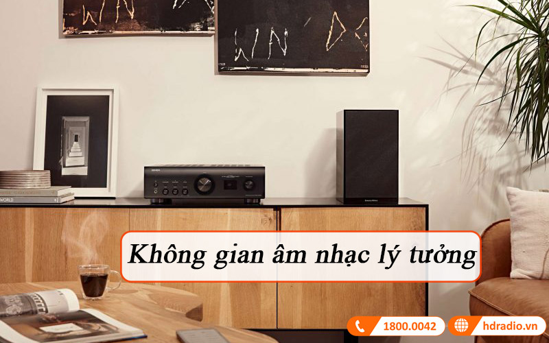 Amply Denon PMA-1700NE khong gian ly tuong