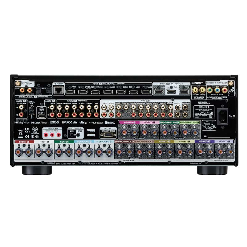 Amply Denon AVC-A10H (13.4 kênh, 8K, HEOS, 150W/Kênh)-4