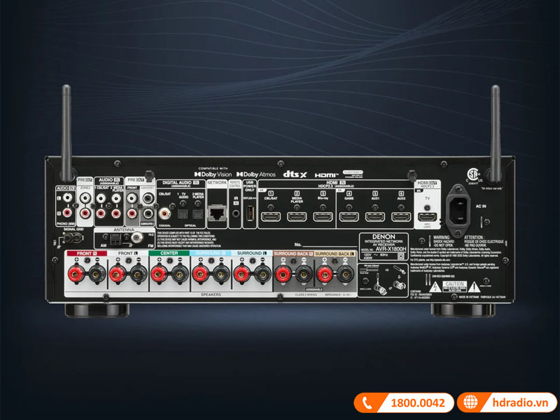 Amply Denon AVR-X1800H