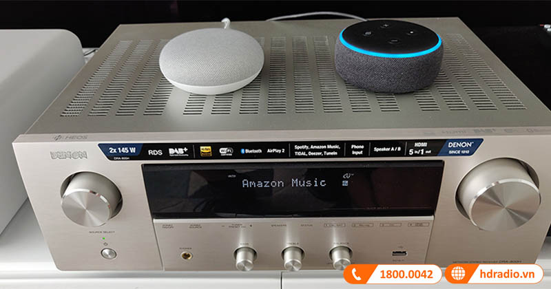 DRA-800H điều khiển bằng giọng nói qua Amazon Alexa