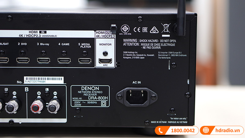 Ảnh thực tế amply Denon DRA 800H mới 7