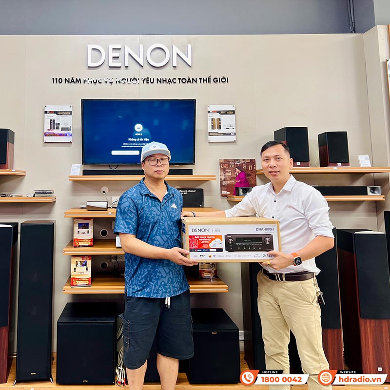 Amply Denon DRA-800H (2 Kênh, 100W/CH, HEOS, AirPlay 2, Bluetooth, WiFi, HDMI, Optical, Analog RCA)-25