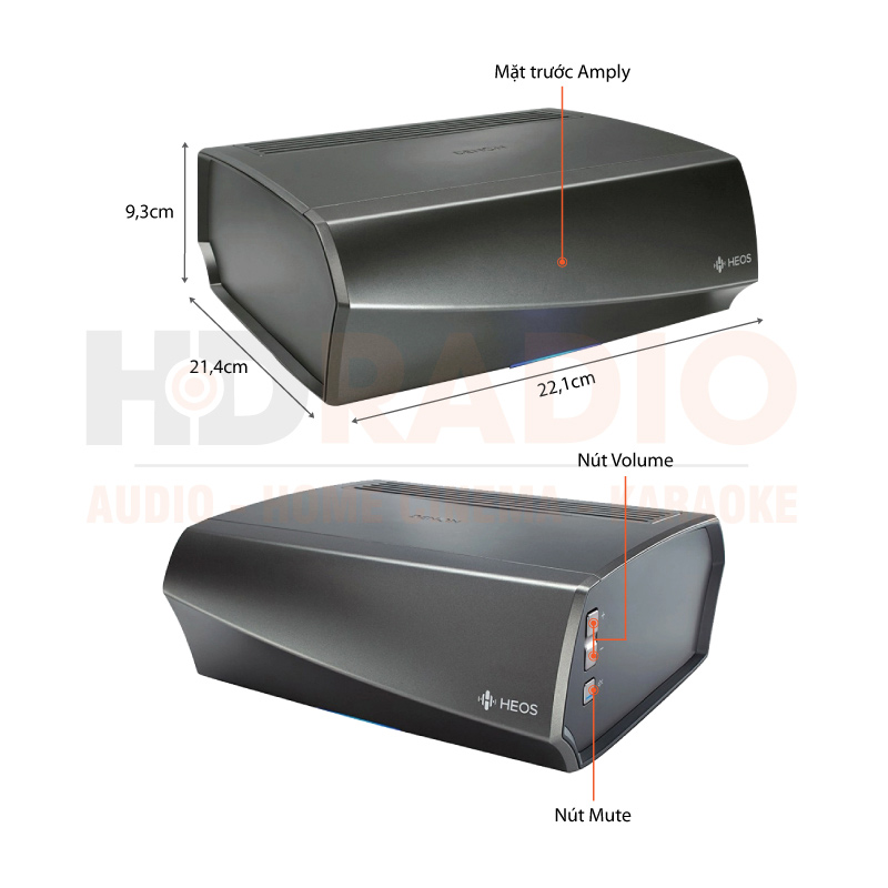 Chú thích amply Denon HEOS Amp HS2