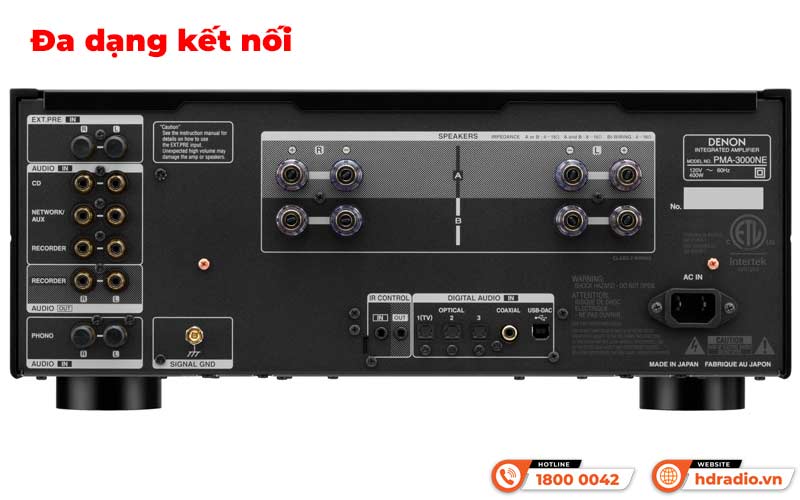 Kết nối Amply Denon PMA-3000NE