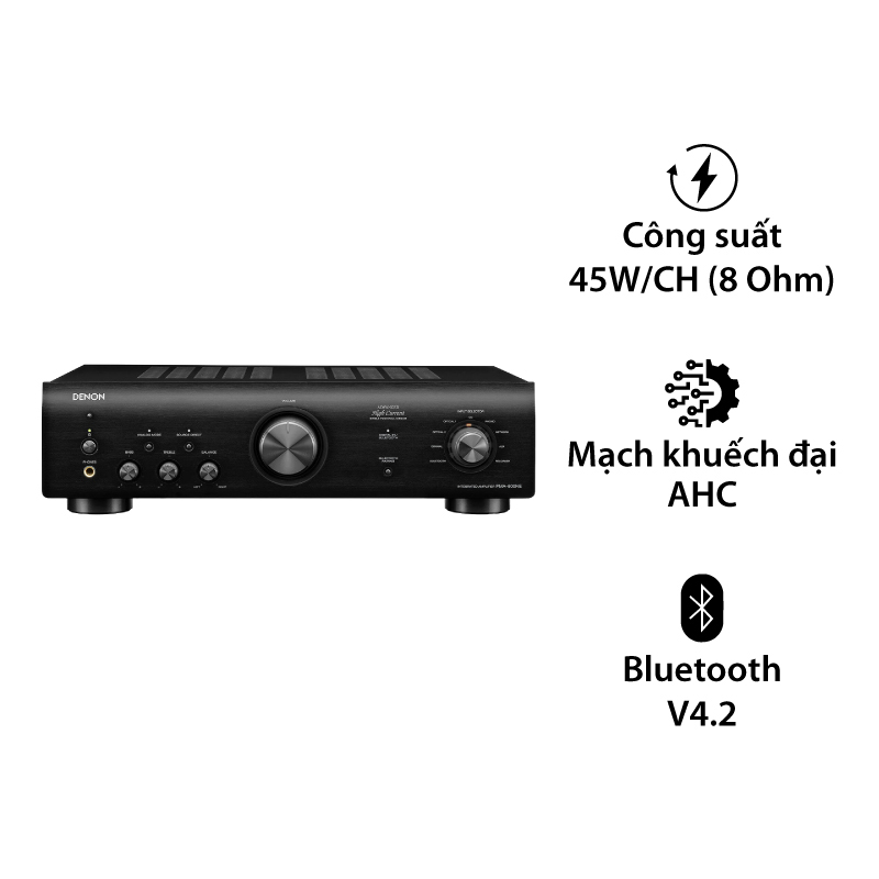 Amply Denon PMA 600NE, 2 Kênh, 45W/CH (8 Ohm), Có Bluetooth