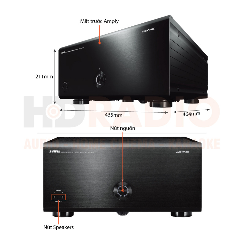 Chú thích Power Amply MX-A5200