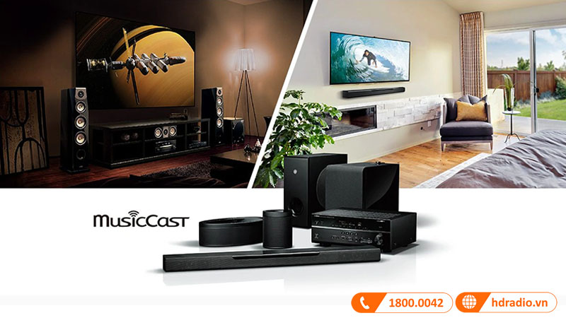 chơi tốt với mọi thiết bị cho âm thanh nhạc đa phòng