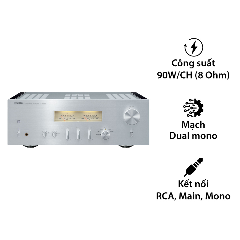 Amply Yamaha A-S1200, 2 Kênh, 90W/CH (8 Ohm)