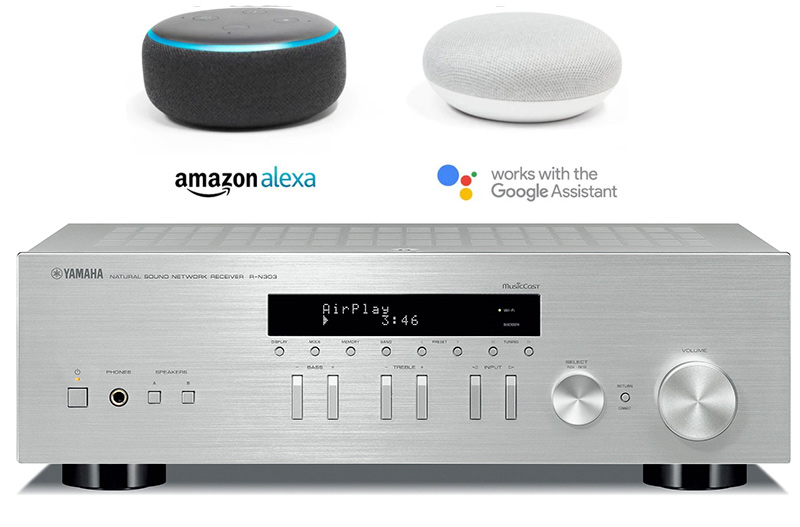 Amply Yamah R-303 điều khiển giọng nói 