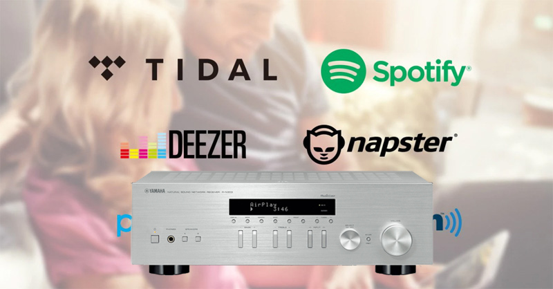 Amply Yamaha R-N303 có phát nhạc trực tuyến