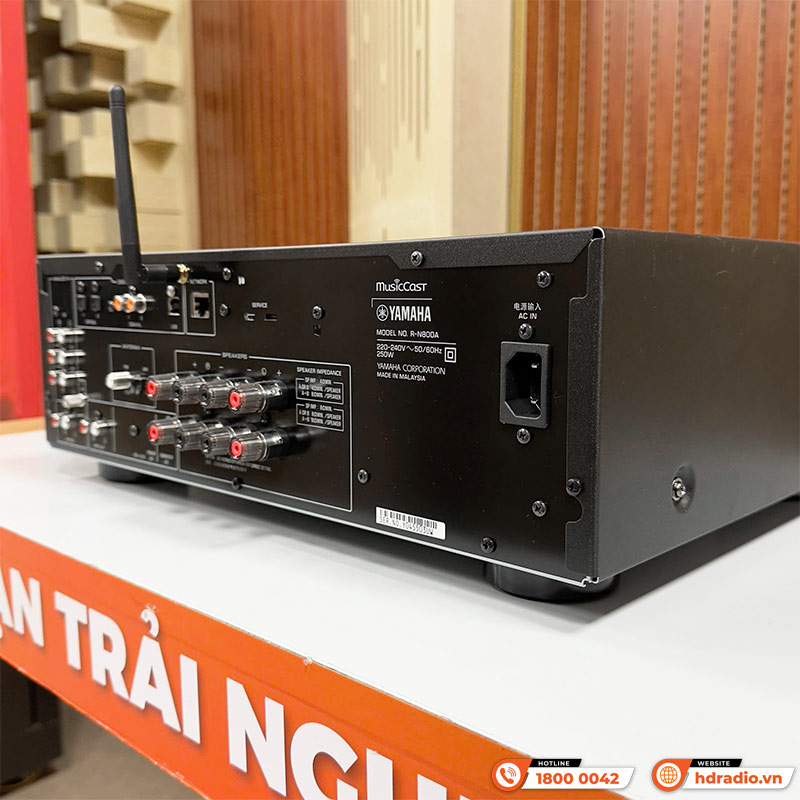 Amply Yamaha R-N800A, 2 Kênh, 120W/CH (6Ohm), Phono, Optical, Bluetooth, Wifi, Airplay-7