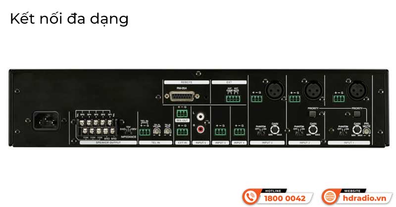 Kết nối Amply đa vùng Inter-M PM-248