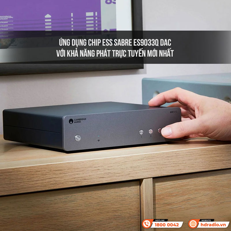 DAC Cambridge Audio MXN10, Network Player, ESS Sabre ES9033Q, Bluetooth, Optical, Wifi, USB, RCA-3