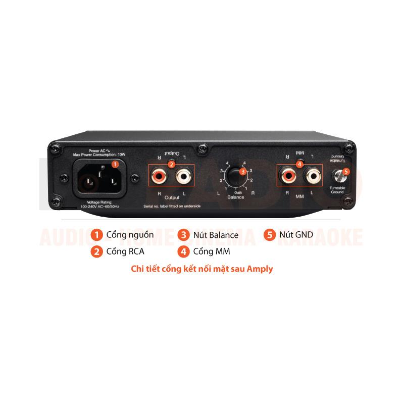 Chú thích Phono Preamply Cambridge Audio Alva Solo